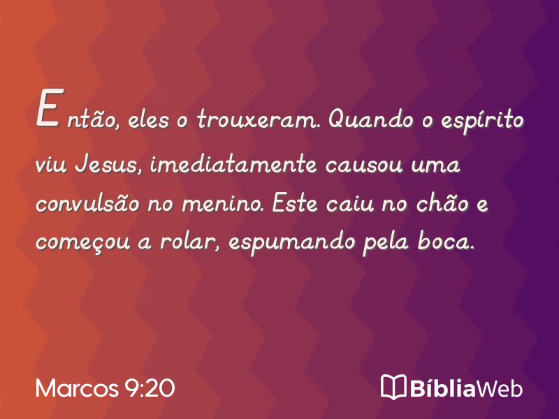 Marcos 9:20 em imagem para compartilhar
