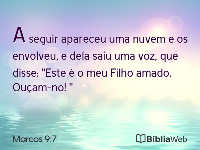 Marcos 9:7 em imagem para compartilhar