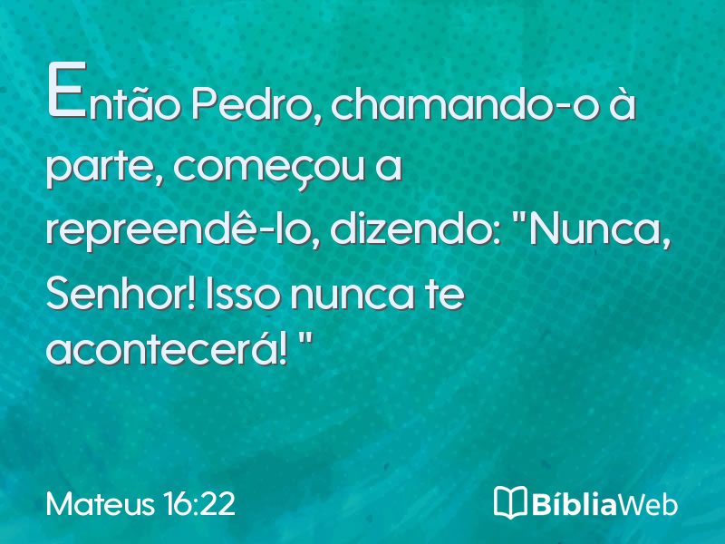 Mateus 16:22 em imagem para compartilhar