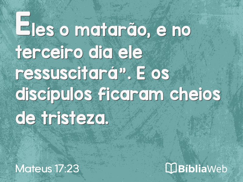 Mateus 17:23 em imagem para compartilhar