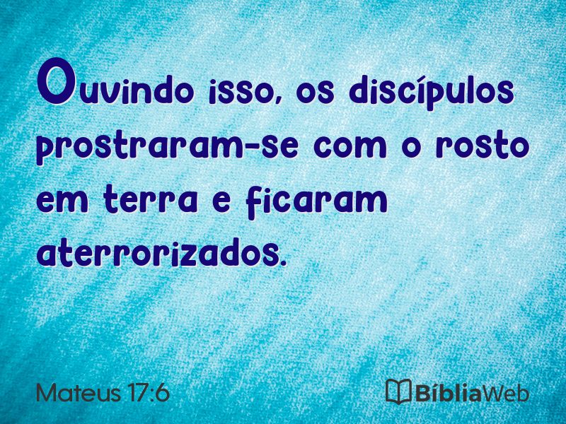 Mateus 17:6 em imagem para compartilhar