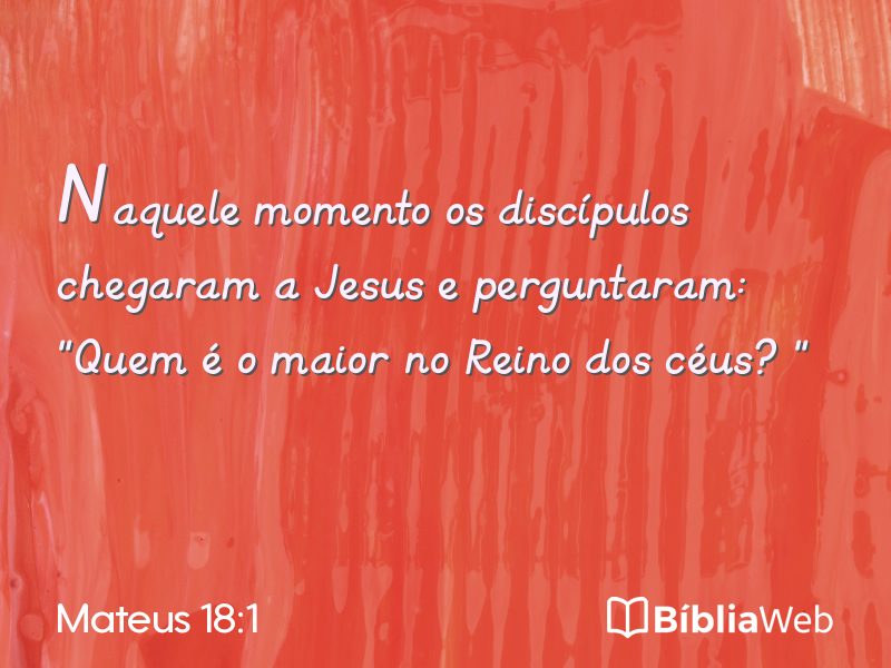 Mateus 18:1 em imagem para compartilhar