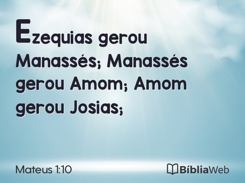 Mateus 1:10 em imagem para compartilhar