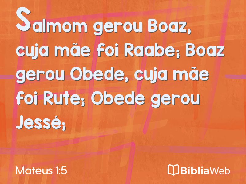 Mateus 1:5 em imagem para compartilhar
