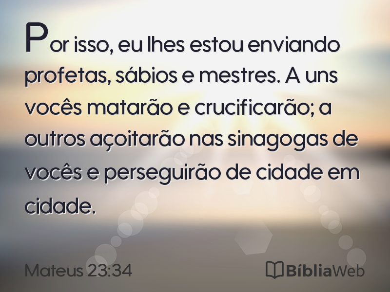Mateus 23:34 em imagem para compartilhar
