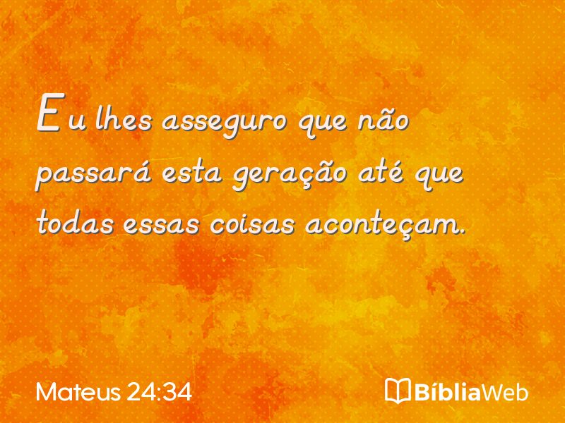 Mateus 24:34 em imagem para compartilhar