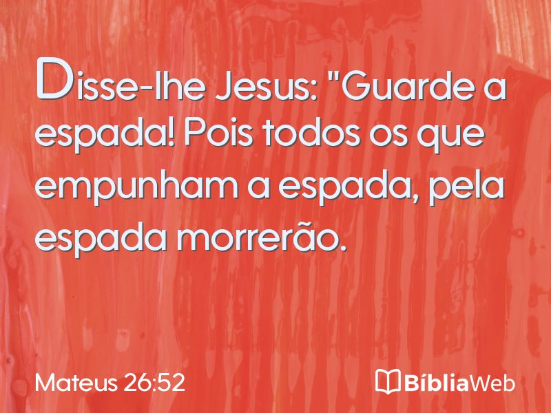 Mateus 26:52 em imagem para compartilhar
