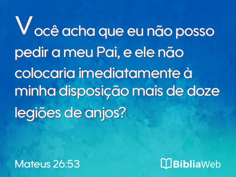 Mateus 26:53 em imagem para compartilhar