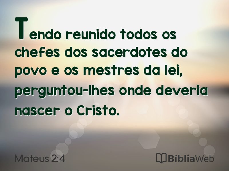 Mateus 2:4 em imagem para compartilhar