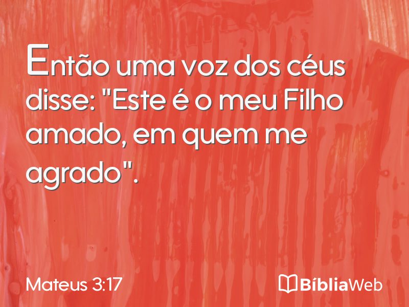 Mateus 3:17 em imagem para compartilhar