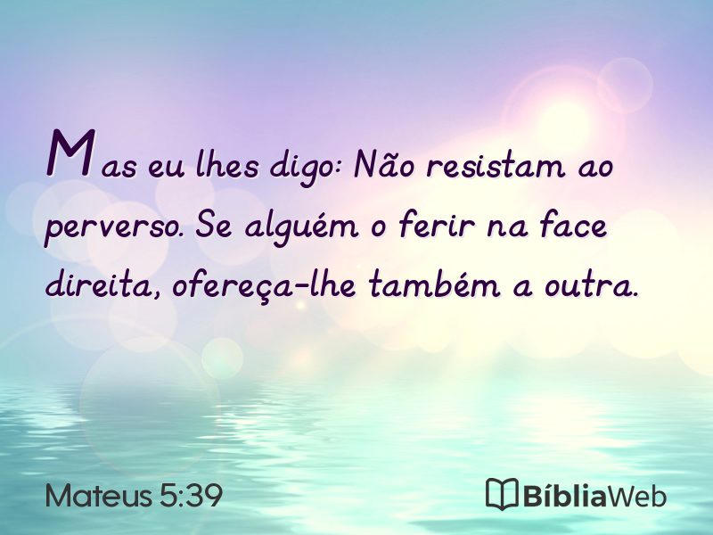Mateus 5:39 em imagem para compartilhar