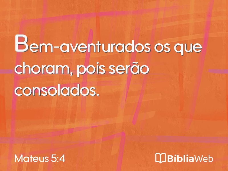 Mateus 5:4 em imagem para compartilhar