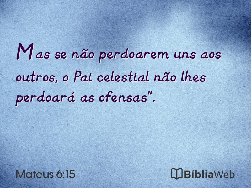 Mateus 6:15 em imagem para compartilhar