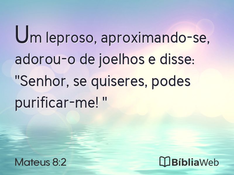 Mateus 8:2 em imagem para compartilhar