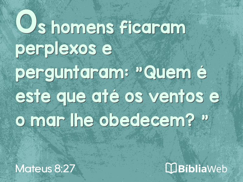 Mateus 8:27 em imagem para compartilhar