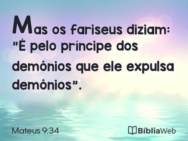 Mateus 9:34 em imagem para compartilhar