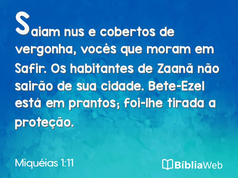 Miquéias 1:11 em imagem para compartilhar