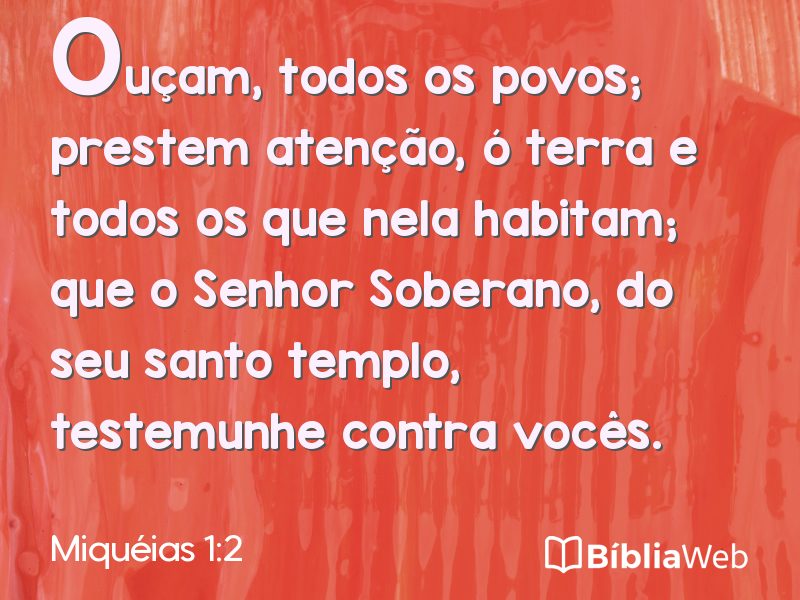 Miquéias 1:2 em imagem para compartilhar