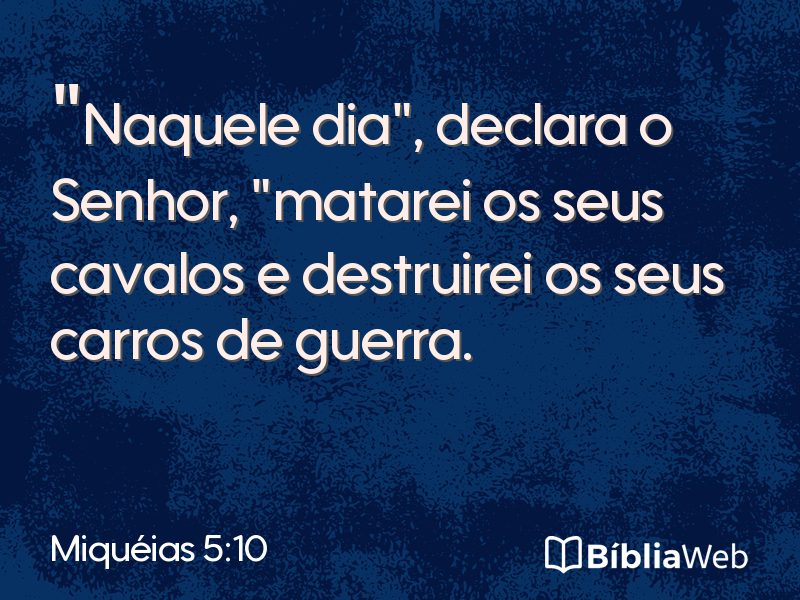 Miquéias 5:10 em imagem para compartilhar