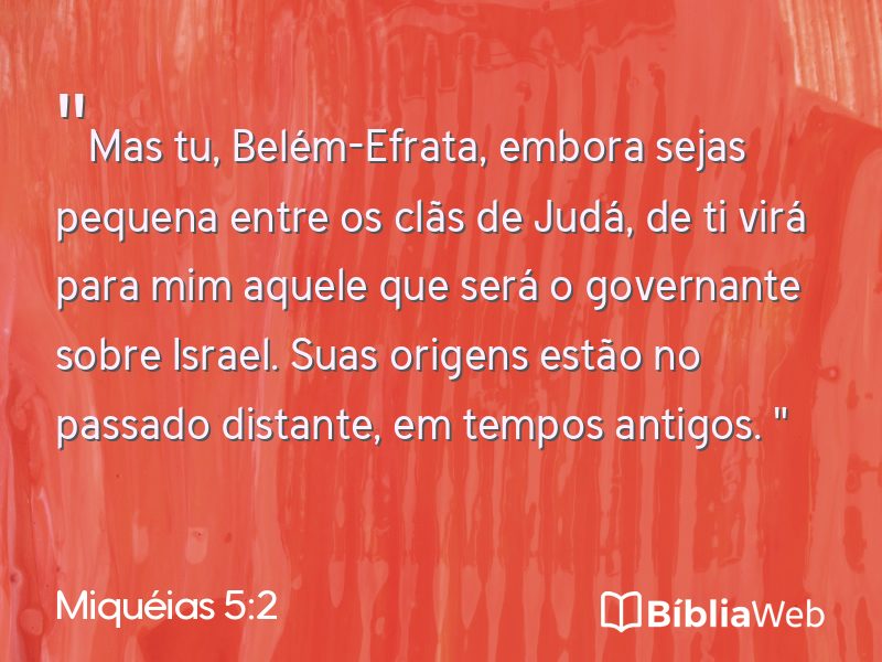 Miquéias 5:2 em imagem para compartilhar