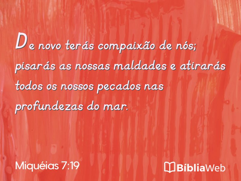 Miquéias 7:19 em imagem para compartilhar