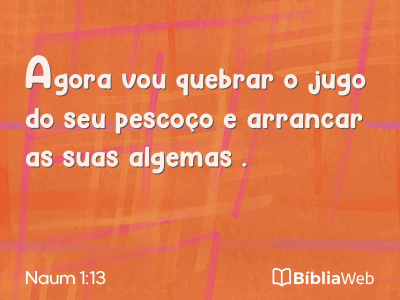 Naum 1:13 em imagem para compartilhar
