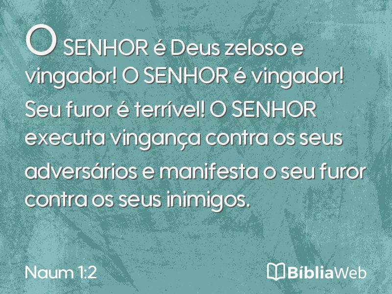 Naum 1:2 em imagem para compartilhar