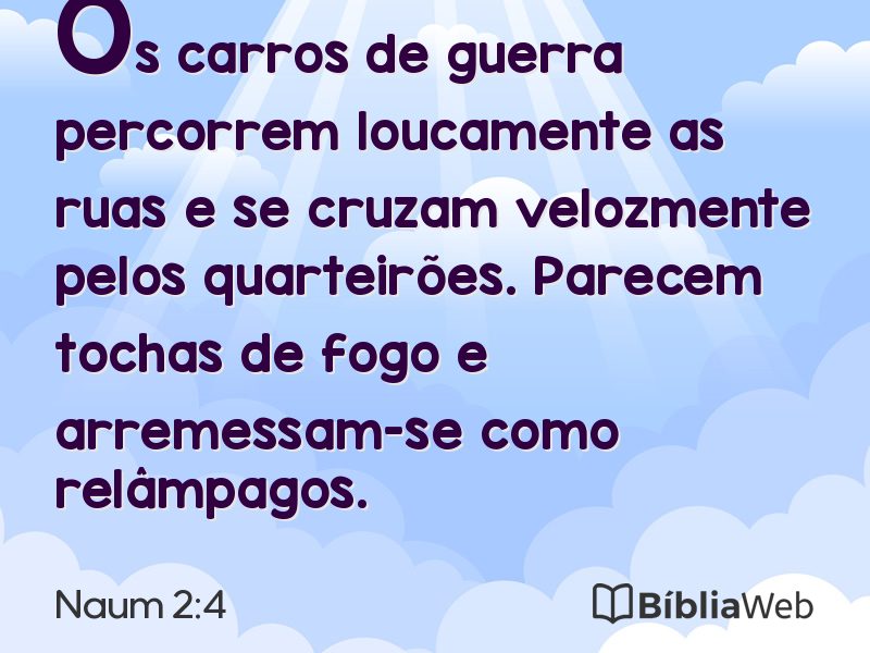 Naum 2:4 em imagem para compartilhar