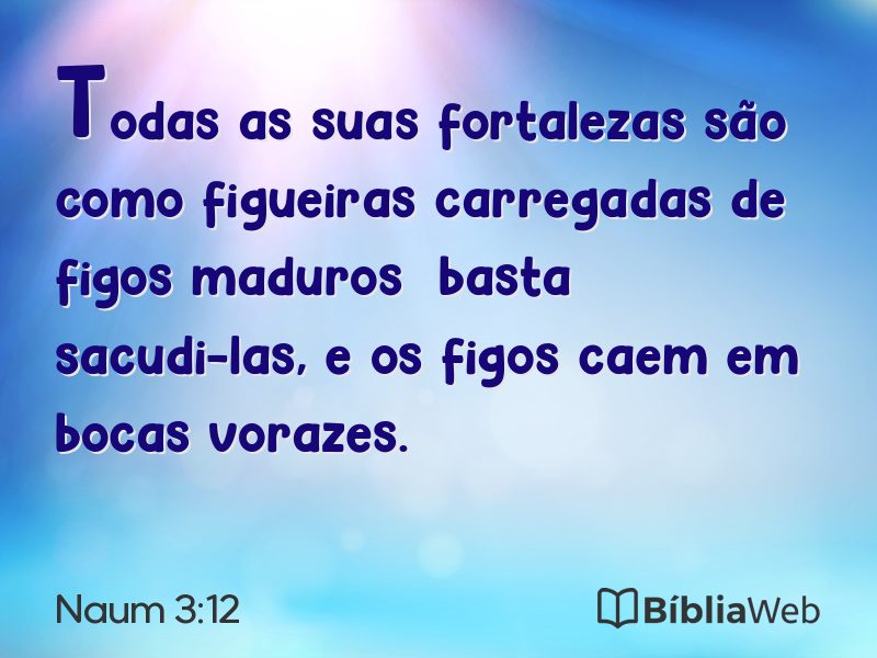 Naum 3:12 em imagem para compartilhar