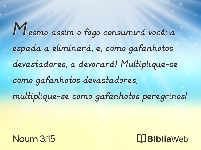Naum 3:15 em imagem para compartilhar
