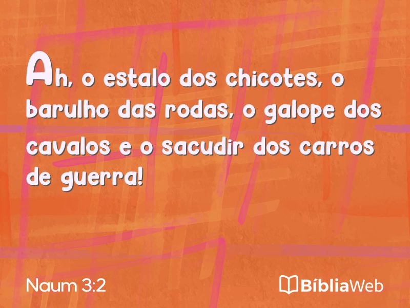 Naum 3:2 em imagem para compartilhar