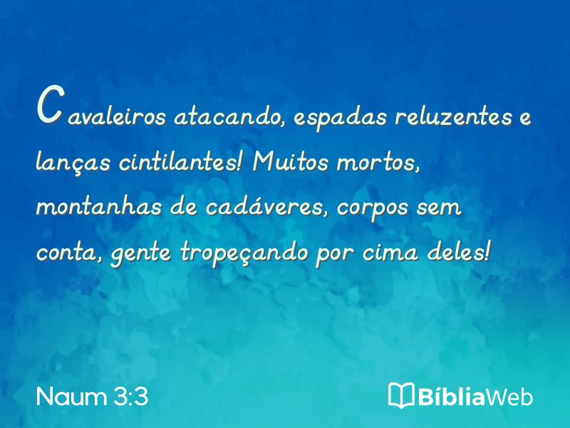 Naum 3:3 em imagem para compartilhar