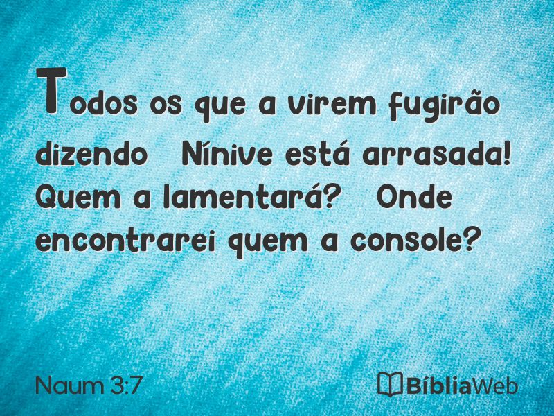 Naum 3:7 em imagem para compartilhar