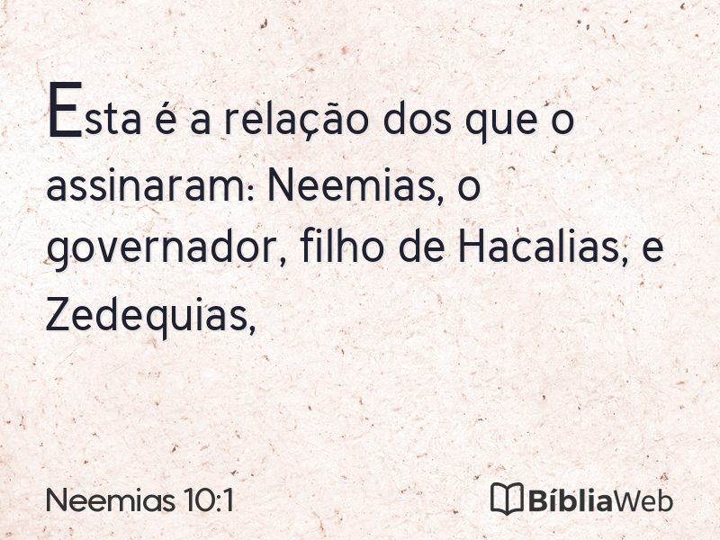 Neemias 10:1 em imagem para compartilhar