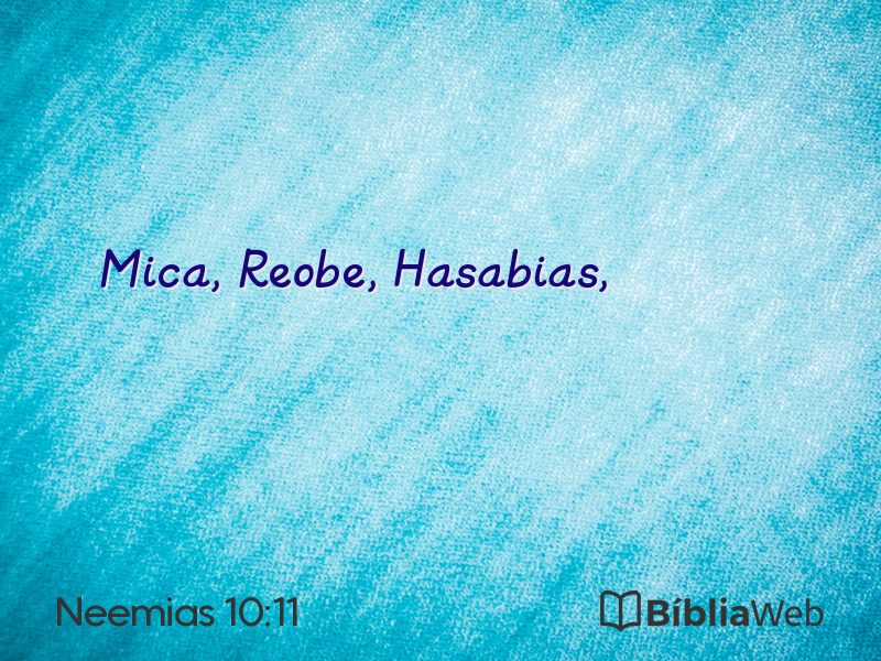 Neemias 10:11 em imagem para compartilhar