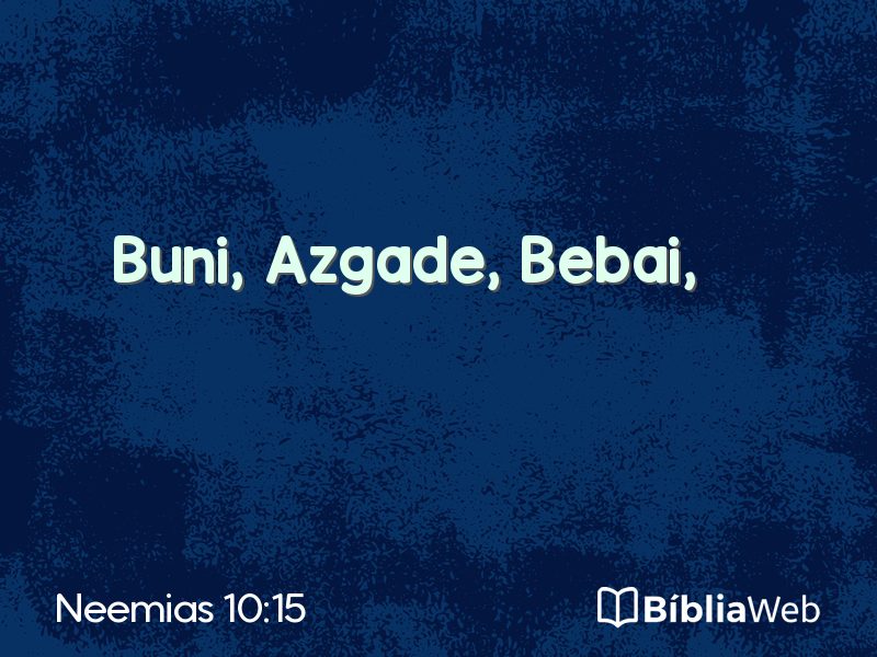 Neemias 10:15 em imagem para compartilhar