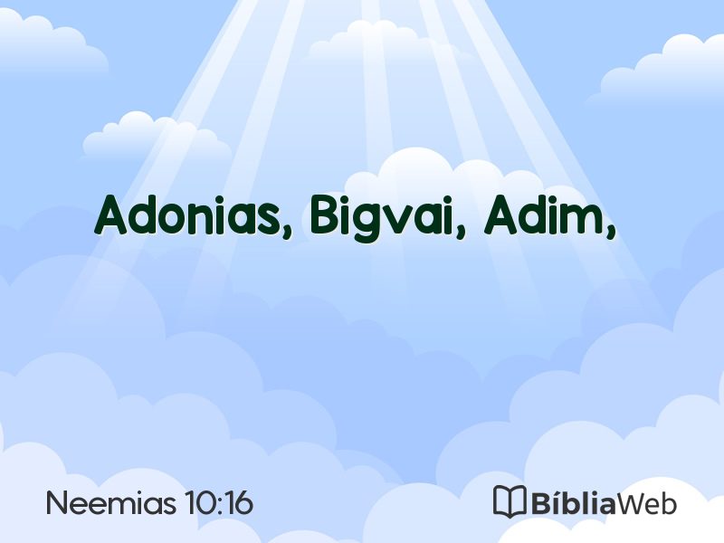 Neemias 10:16 em imagem para compartilhar
