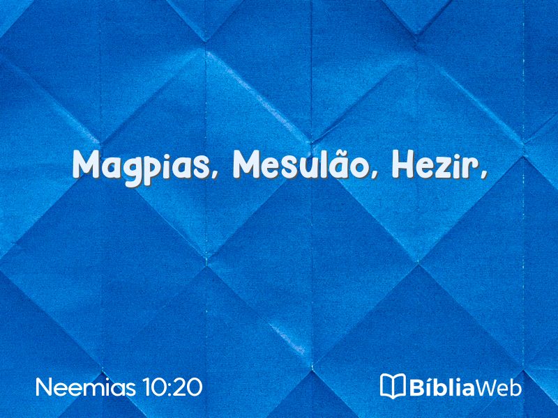 Neemias 10:20 em imagem para compartilhar
