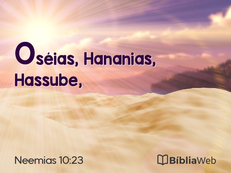 Neemias 10:23 em imagem para compartilhar