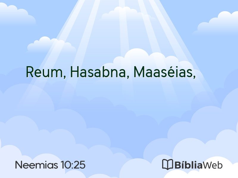 Neemias 10:25 em imagem para compartilhar