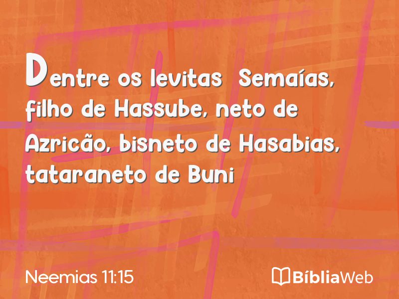 Neemias 11:15 em imagem para compartilhar
