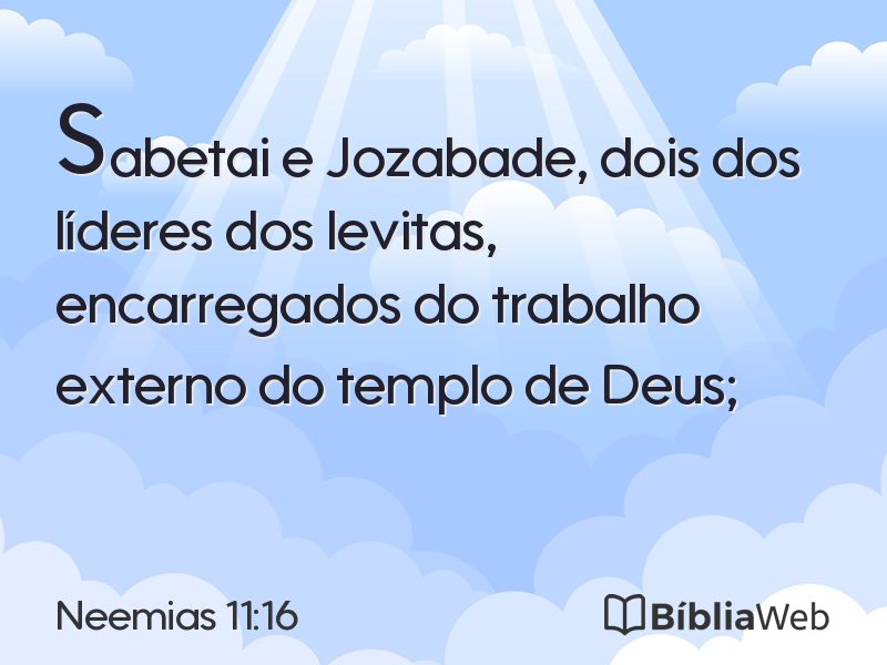 Neemias 11:16 em imagem para compartilhar