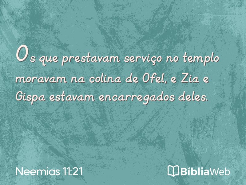 Neemias 11:21 em imagem para compartilhar