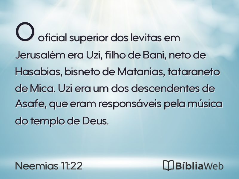 Neemias 11:22 em imagem para compartilhar