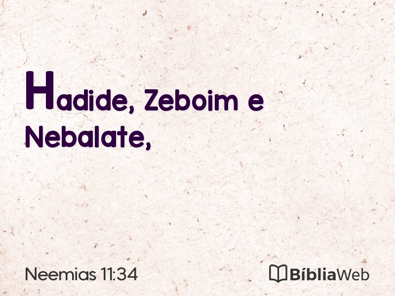 Neemias 11:34 em imagem para compartilhar