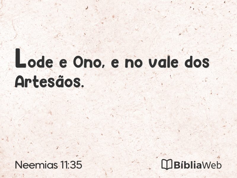 Neemias 11:35 em imagem para compartilhar