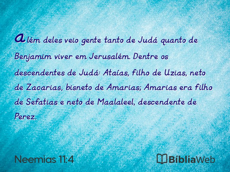 Neemias 11:4 em imagem para compartilhar