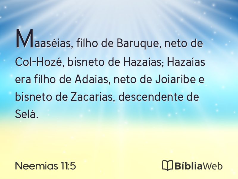 Neemias 11:5 em imagem para compartilhar