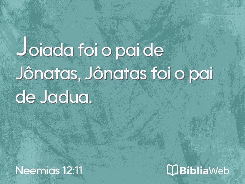 Neemias 12:11 em imagem para compartilhar