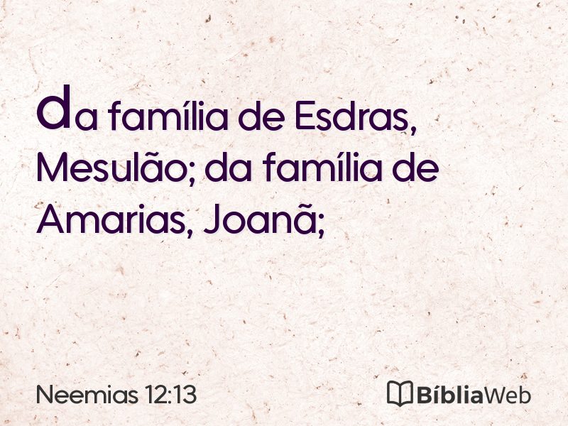 Neemias 12:13 em imagem para compartilhar